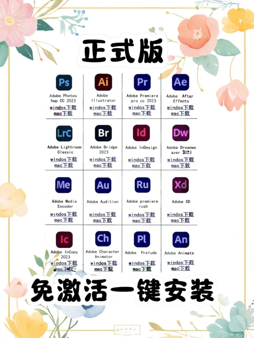 Adobe2025全家桶一键安装（附安装包）💖
