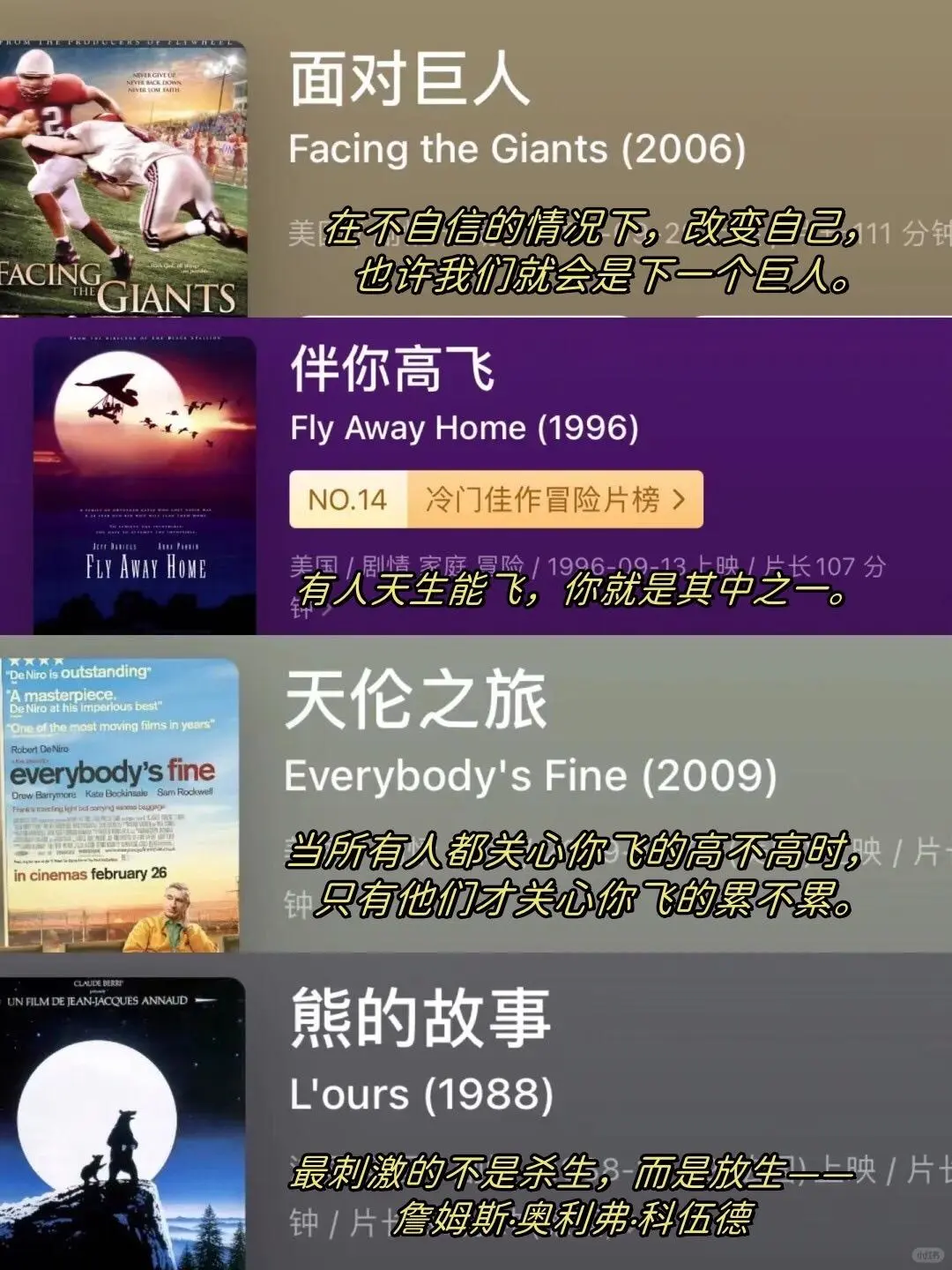 12部励志温情电影、看完后劲很大