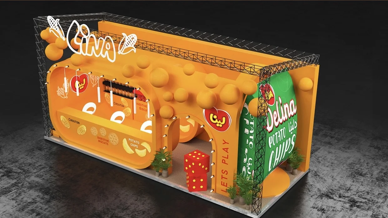 上海中食展｜🍟趣味薯片展台设计搭建