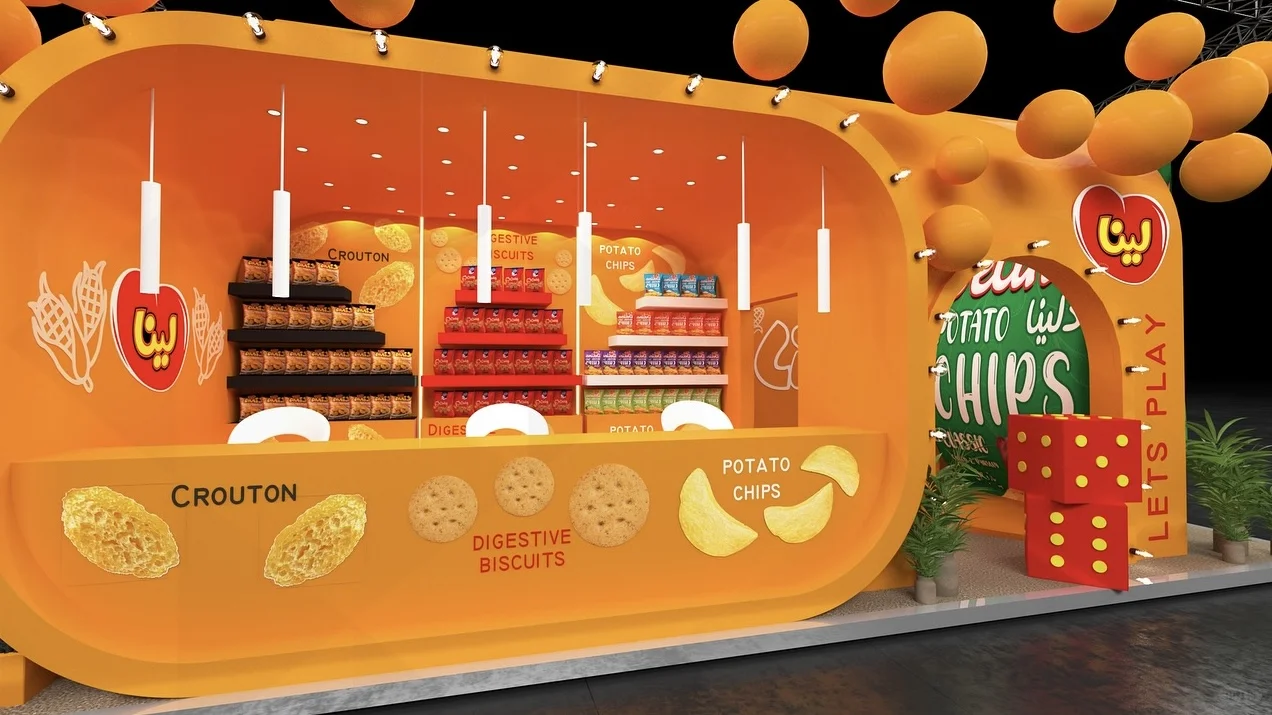 上海中食展｜🍟趣味薯片展台设计搭建