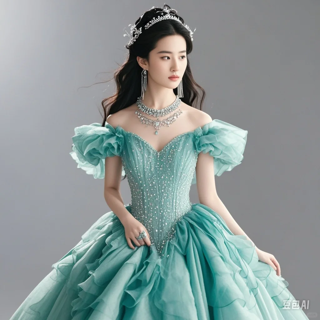 青色的菲菲公主，真的太美了😱😱😱