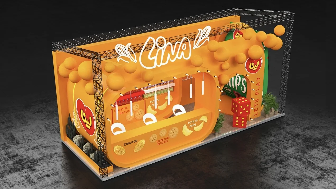 上海中食展｜🍟趣味薯片展台设计搭建