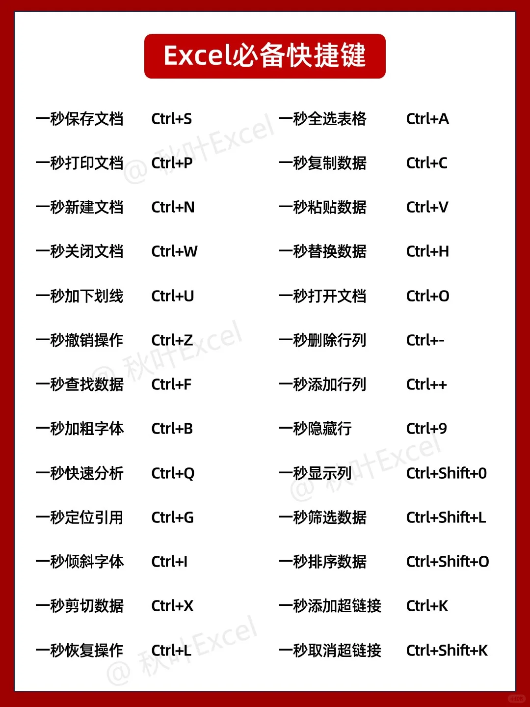 哭了，怎么没人告诉我Excel得这么学😭