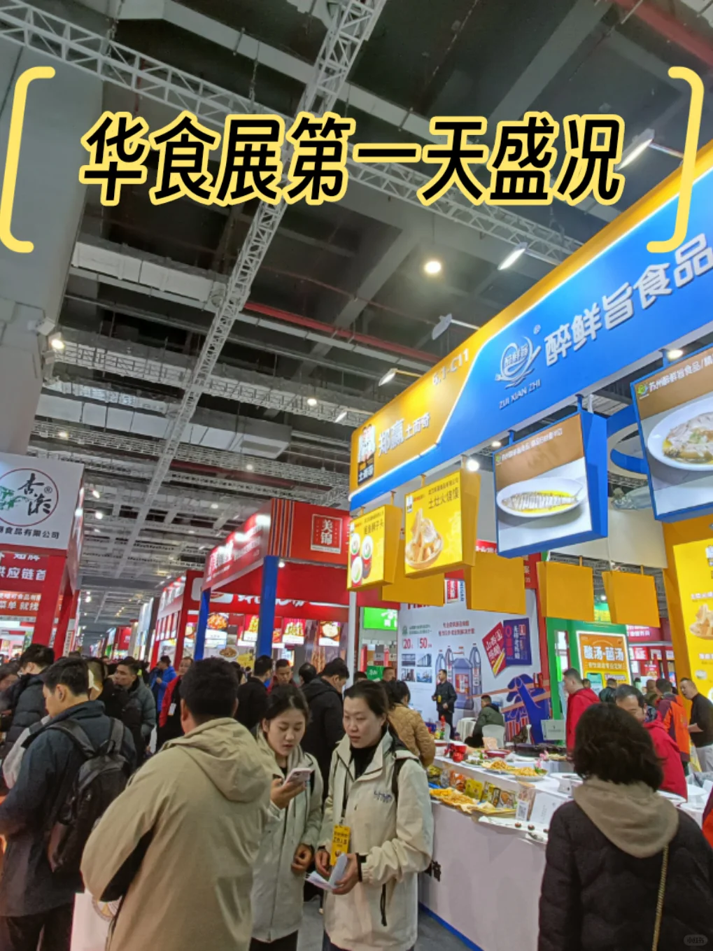 人挤人的华食展第一天