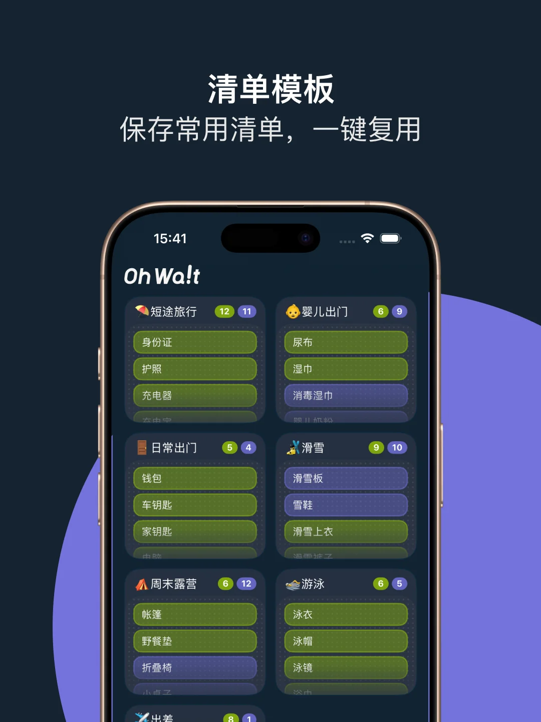 我终于可以安心出门了，自从用了 OhWait...