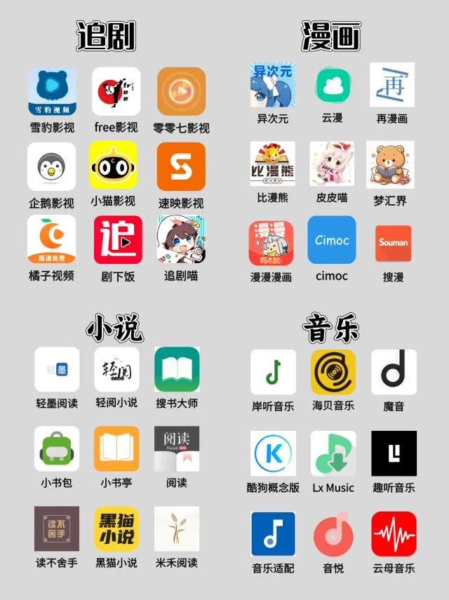 可以免费看小说 漫画 动漫的宝藏软件分享！