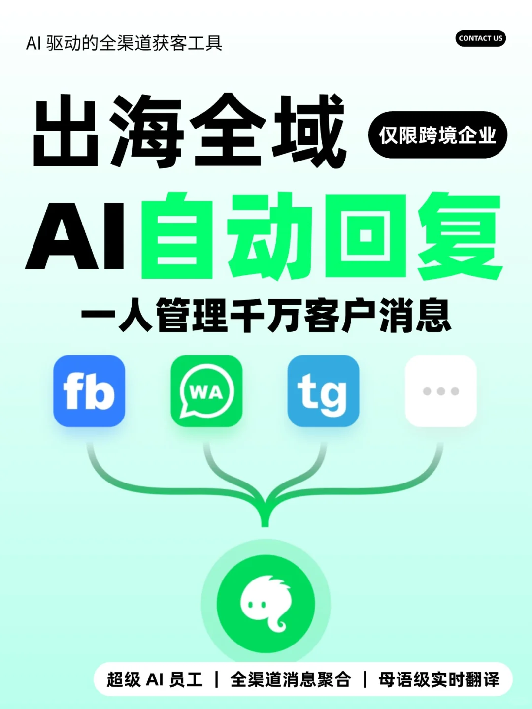 跨境宝儿有福了！AI 自动回复千万客户消息