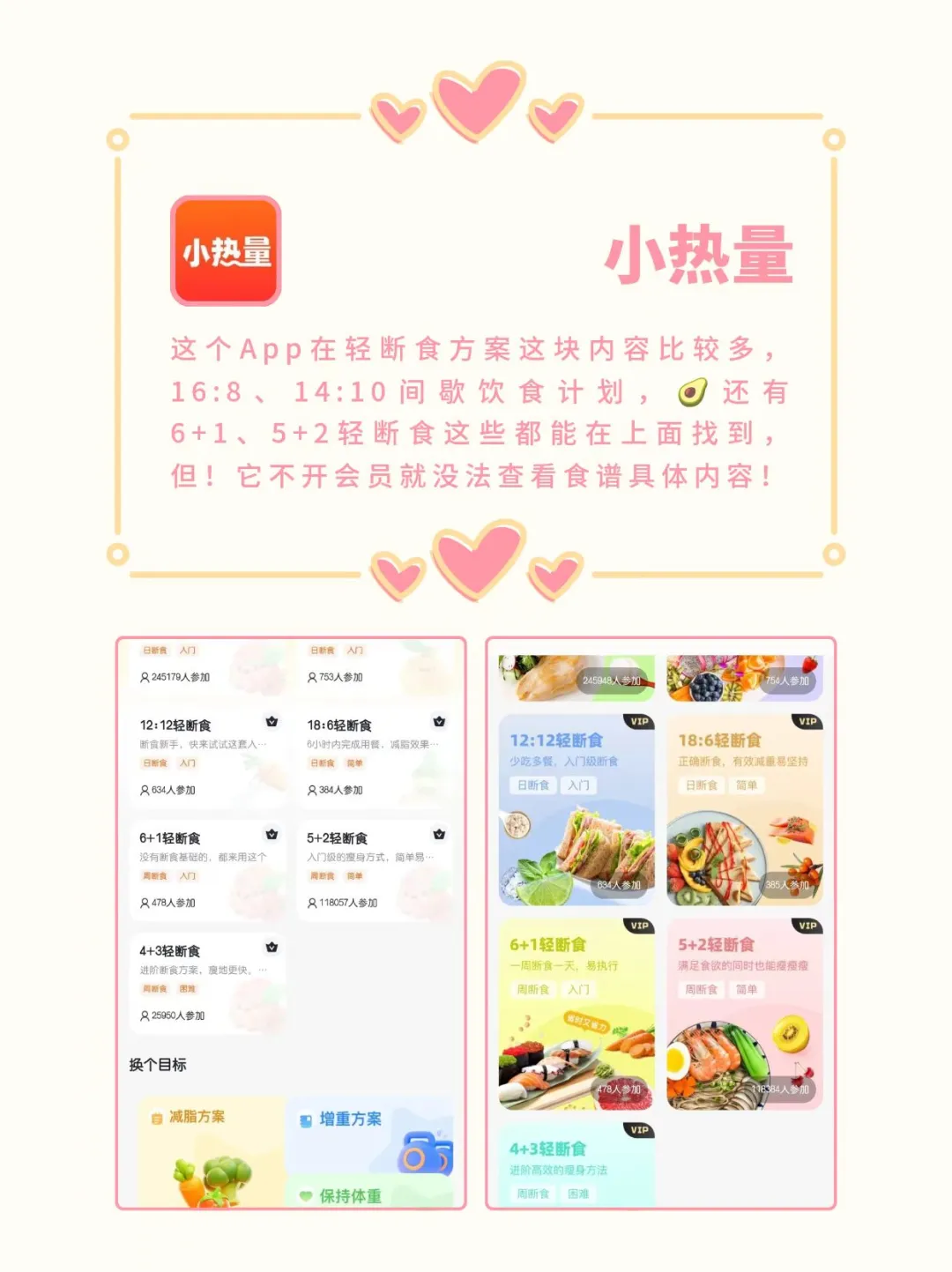 不看后悔❗️轻断食app真实测评