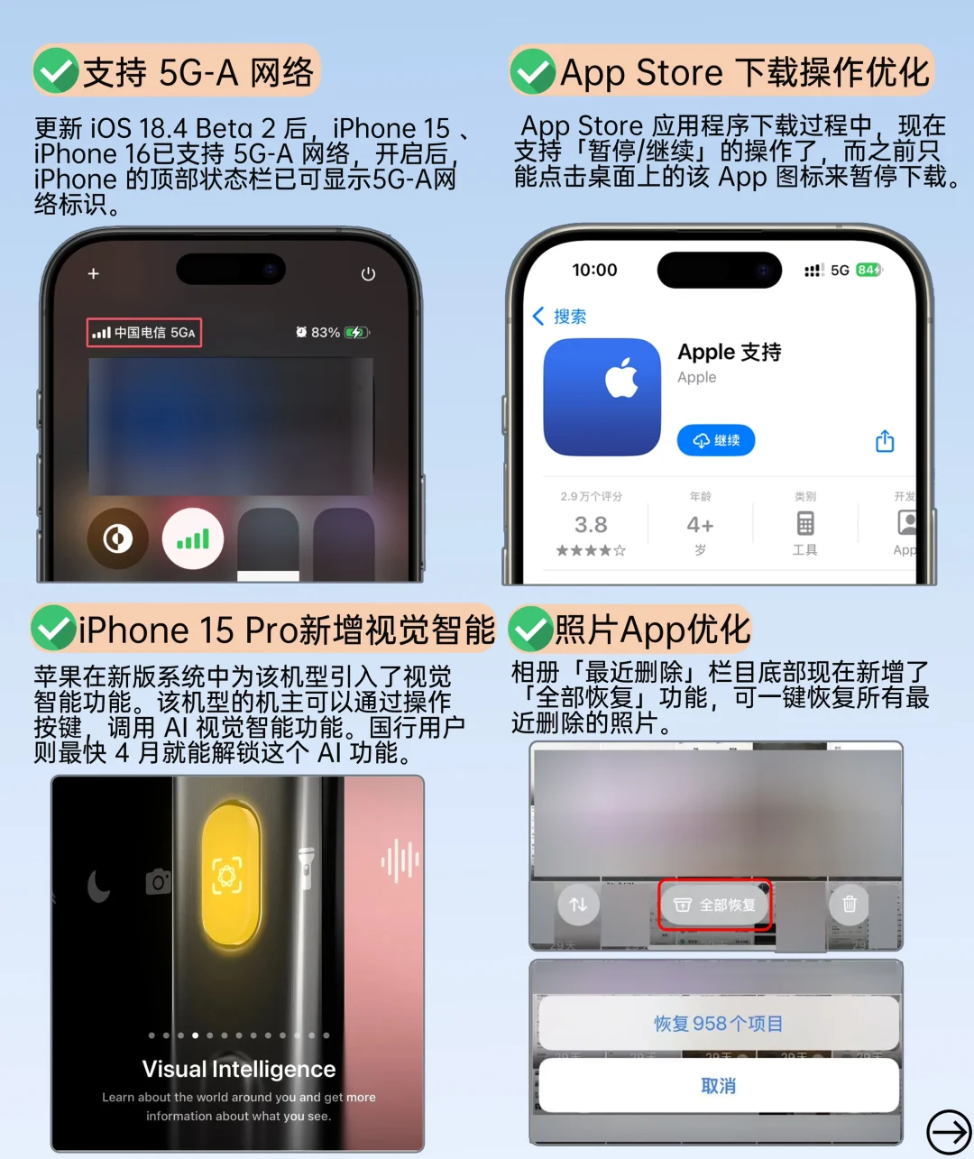 iOS 18.4 更新，好多新功能😍