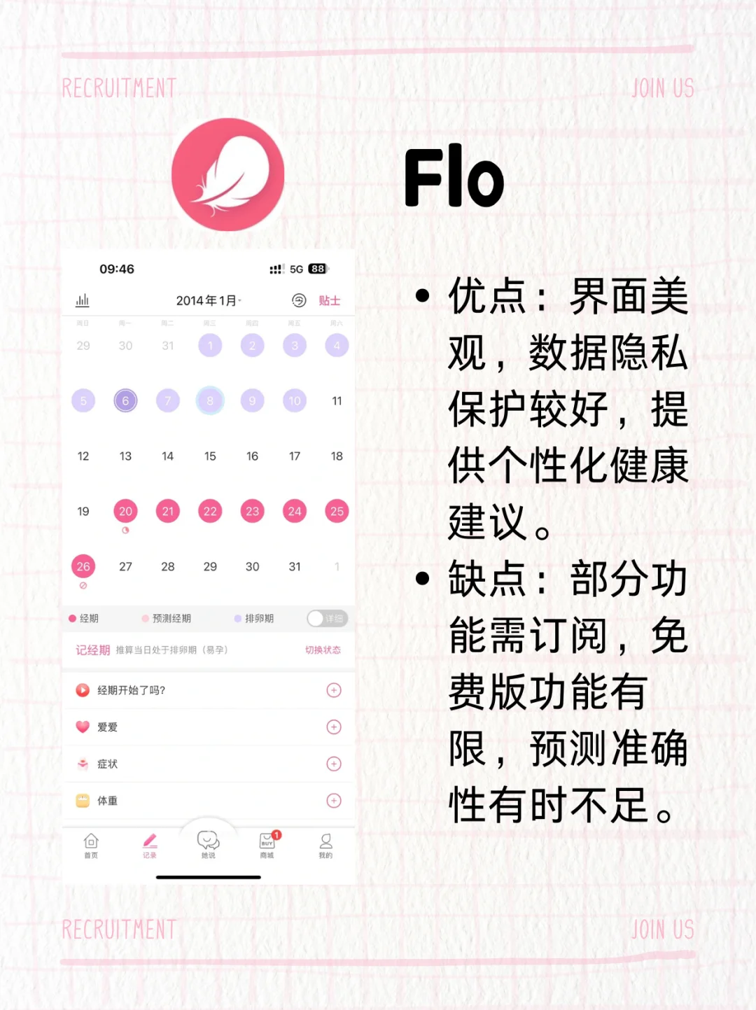 超全姨妈App 详细测评！！