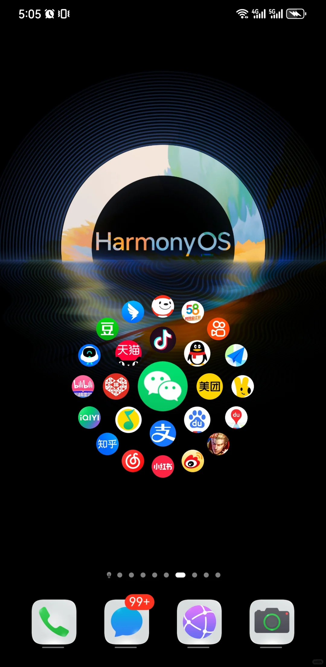 我的华为鸿蒙桌面，vivo荣耀oppo小米也可以