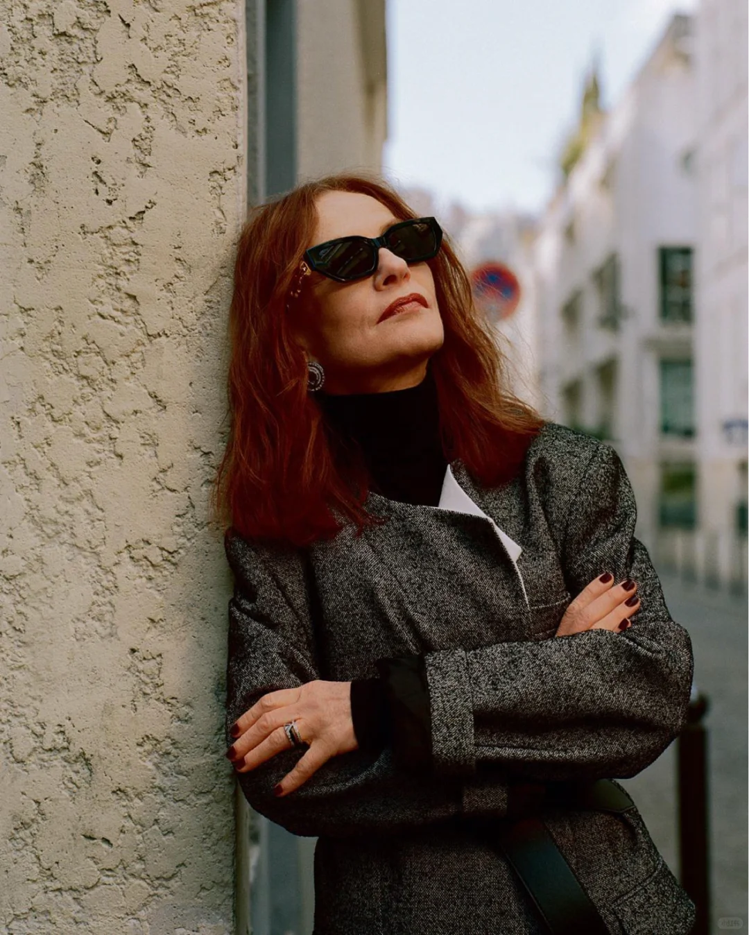 法国女演员伊莎贝尔·于佩尔时尚封面