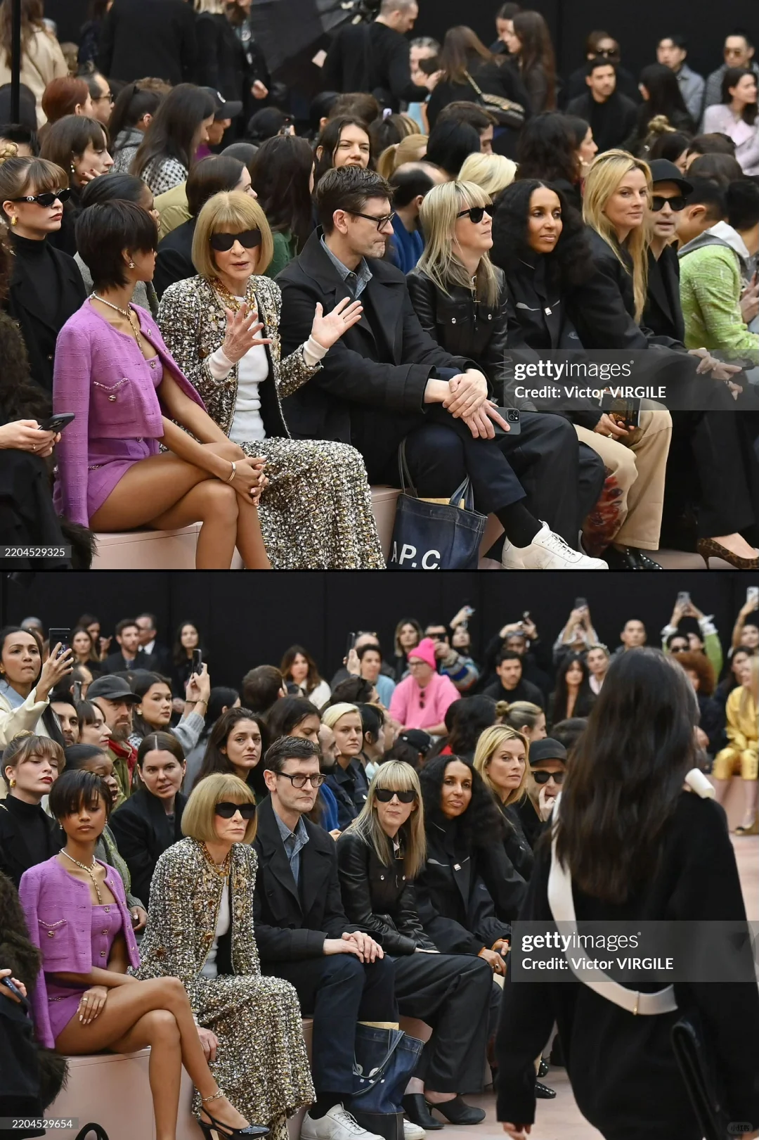 75岁的女魔头身着百万高定出席香奈儿大秀‼️