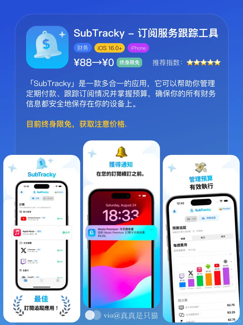App Store今日限免｜¥625→¥0｜白嫖！