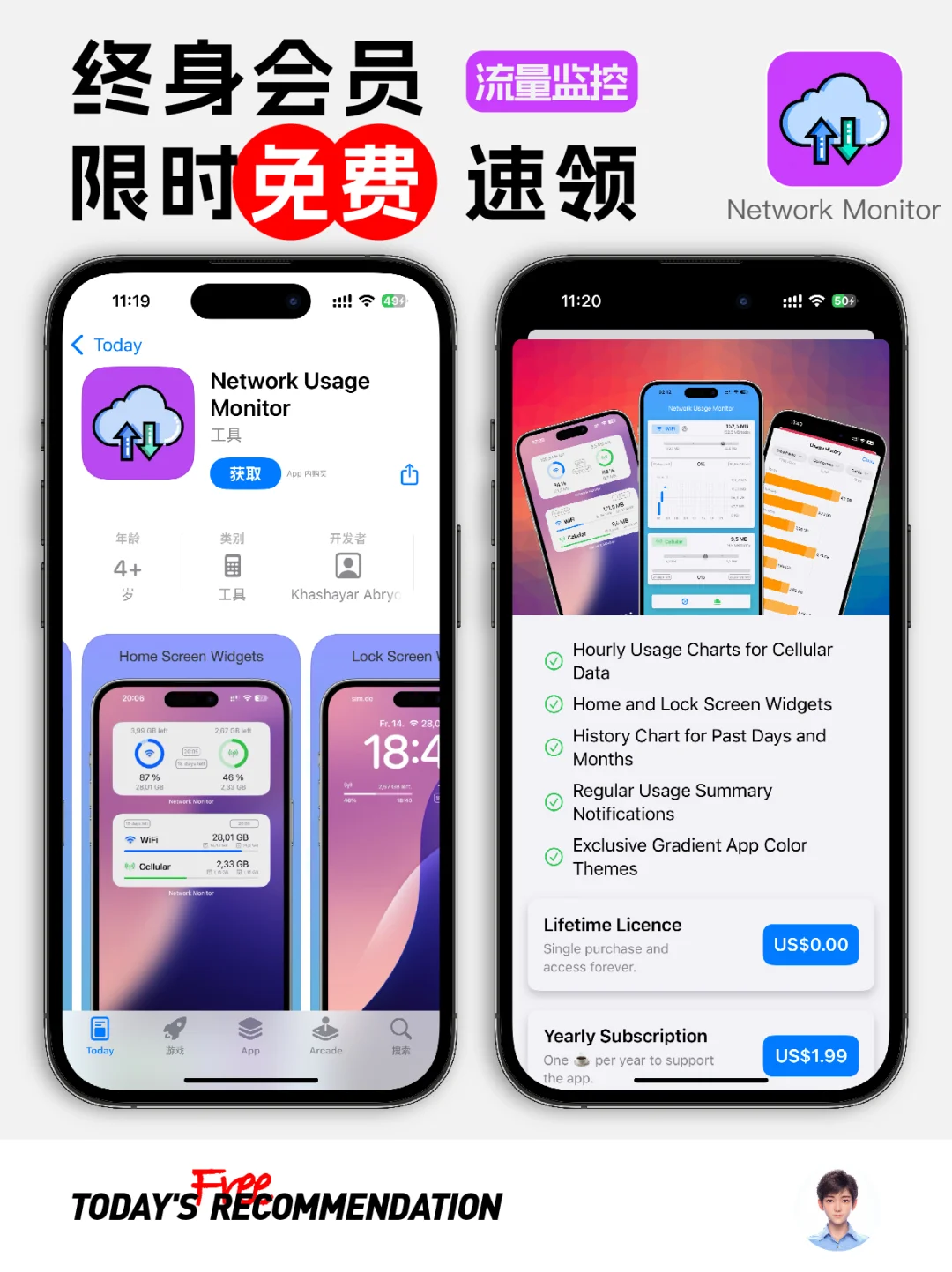 🔥现在这款数据监控APP终身会员正在限免！
