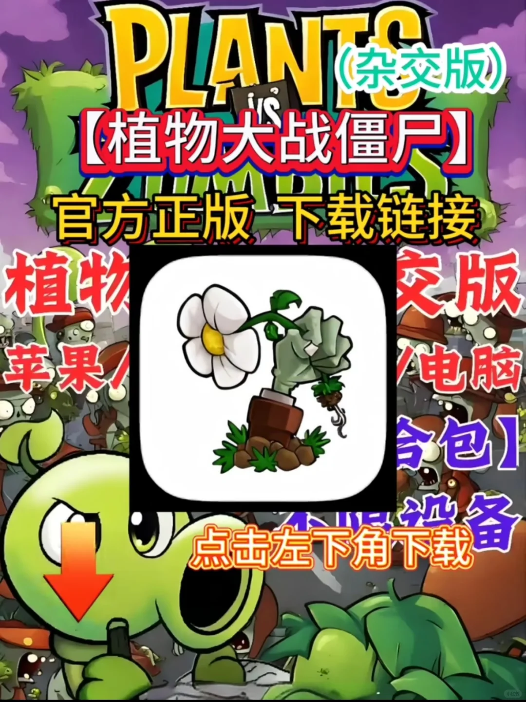 你们要的植物大战杂交版手机下载来了