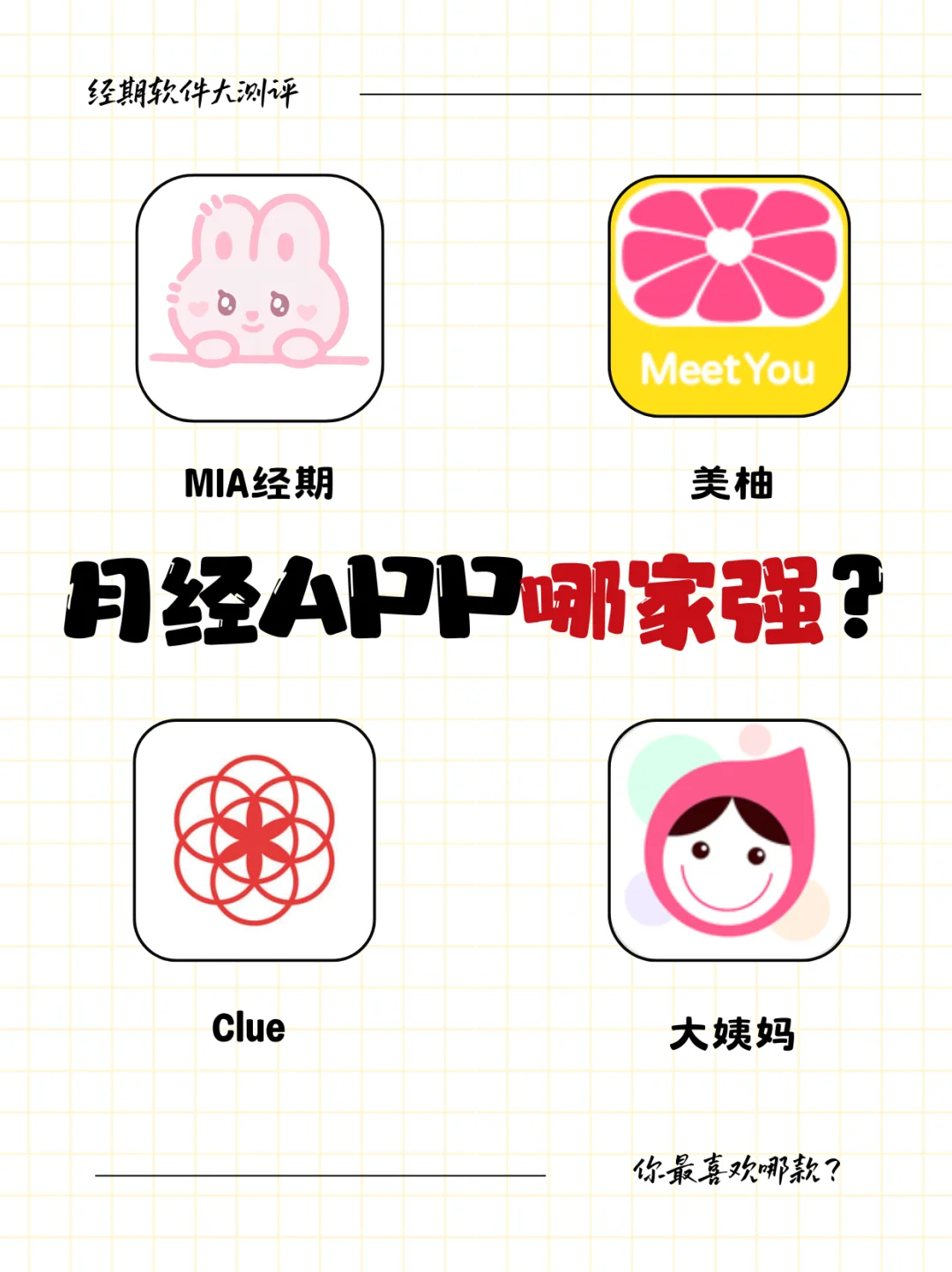 超全面的月经记录APP测评‼️