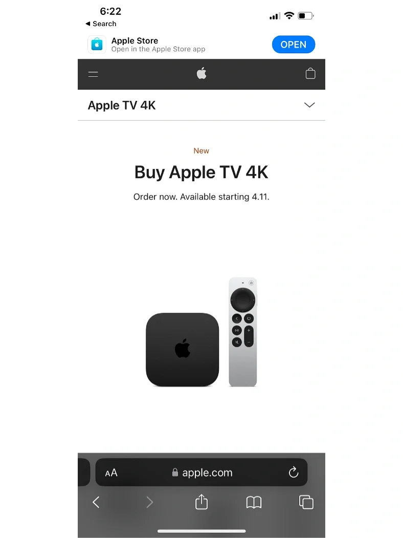 2022 Apple TV
