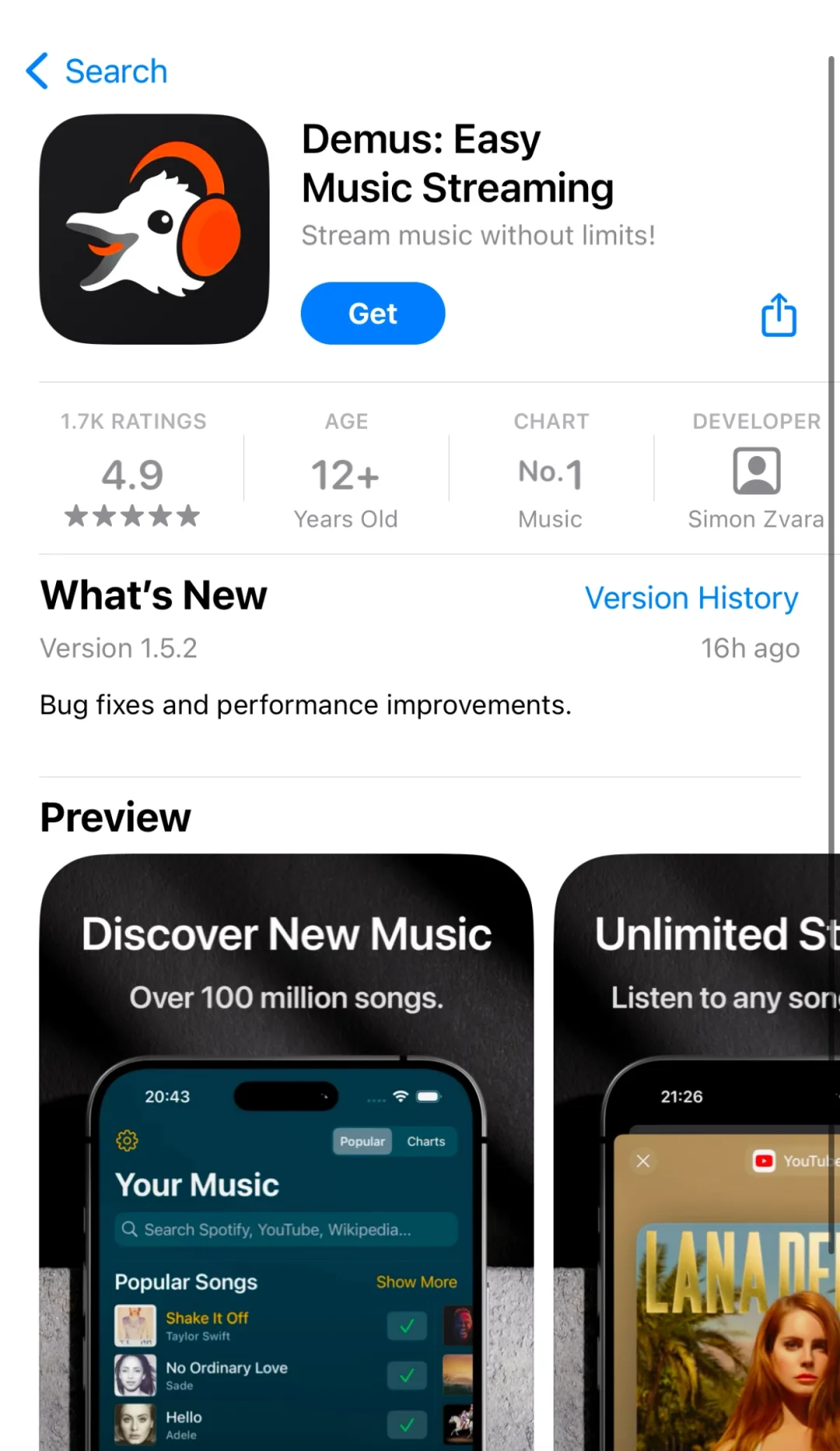 DEMUS 专属于ios的免费听歌🈚️广告宝藏APP