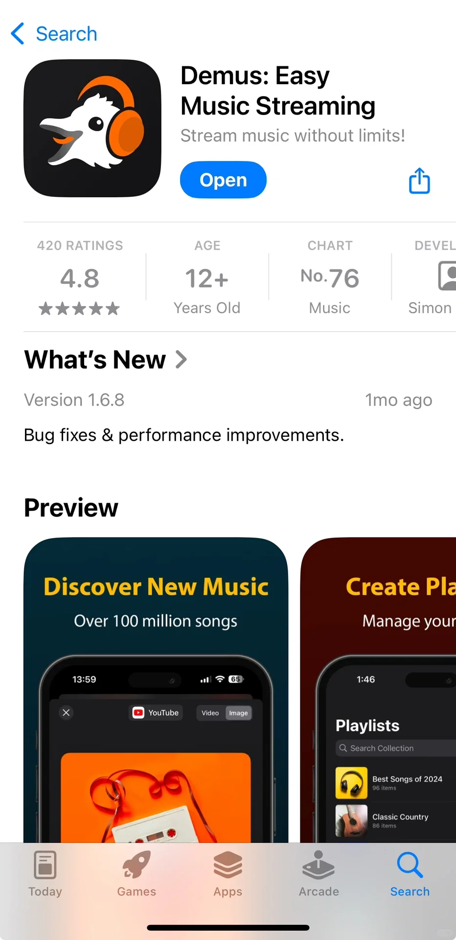 分享一款免费听歌的app