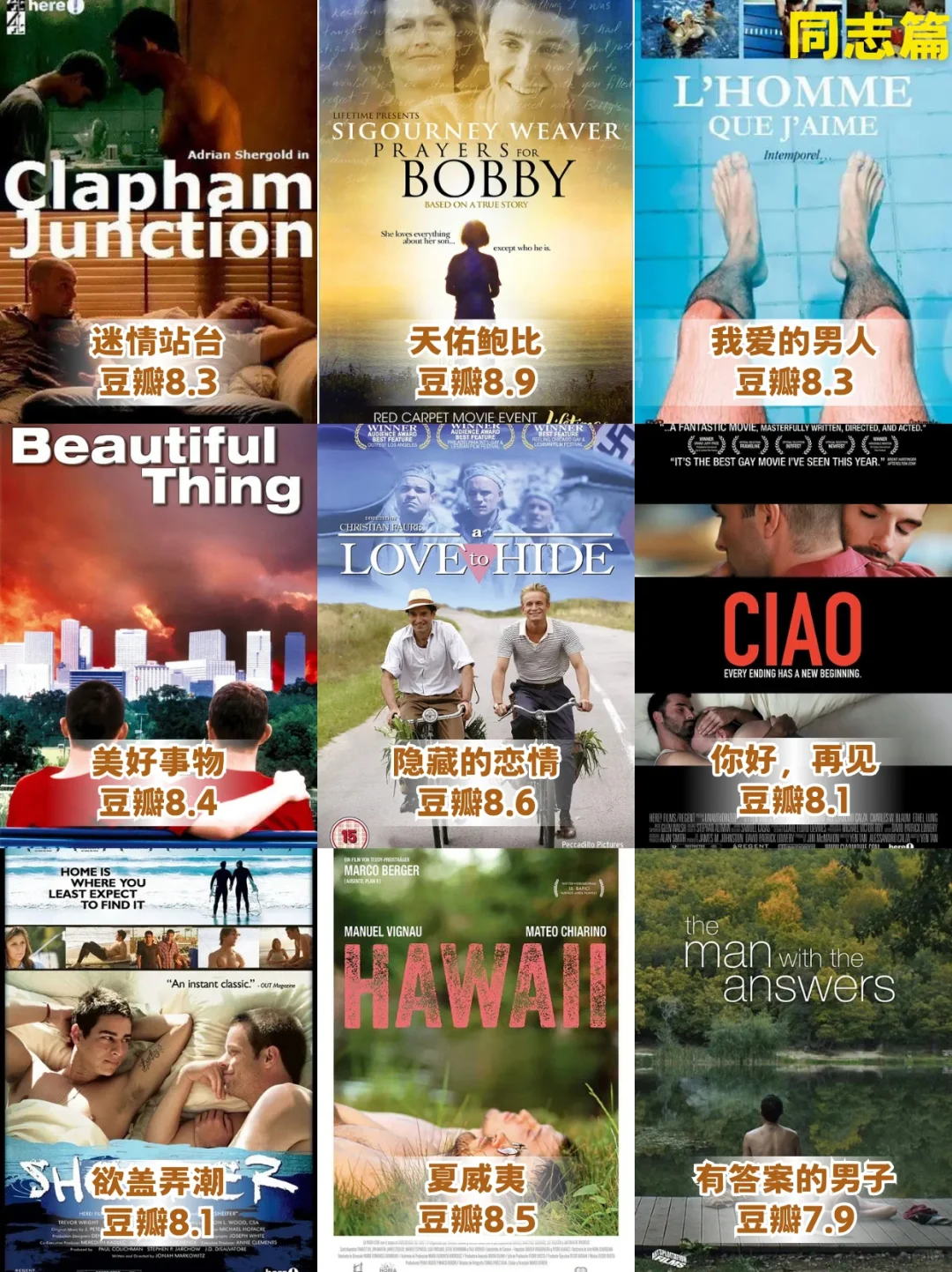 【126部同性电影大合集❗️❗️❗️】