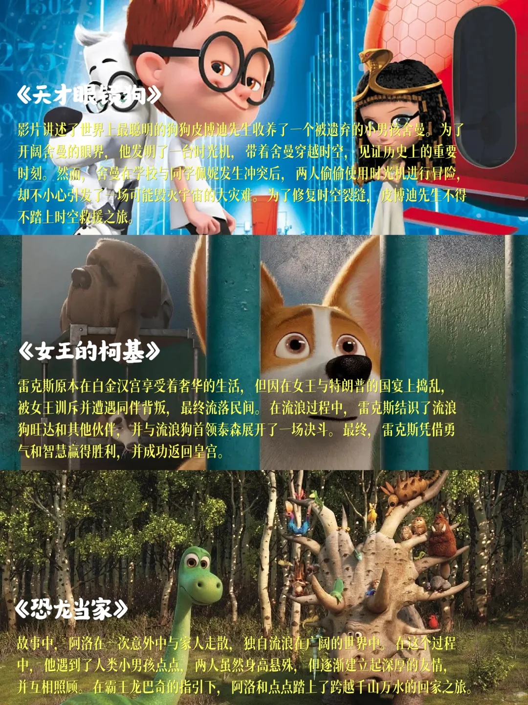 🎬强烈推荐！这些动画电影你看过几部？