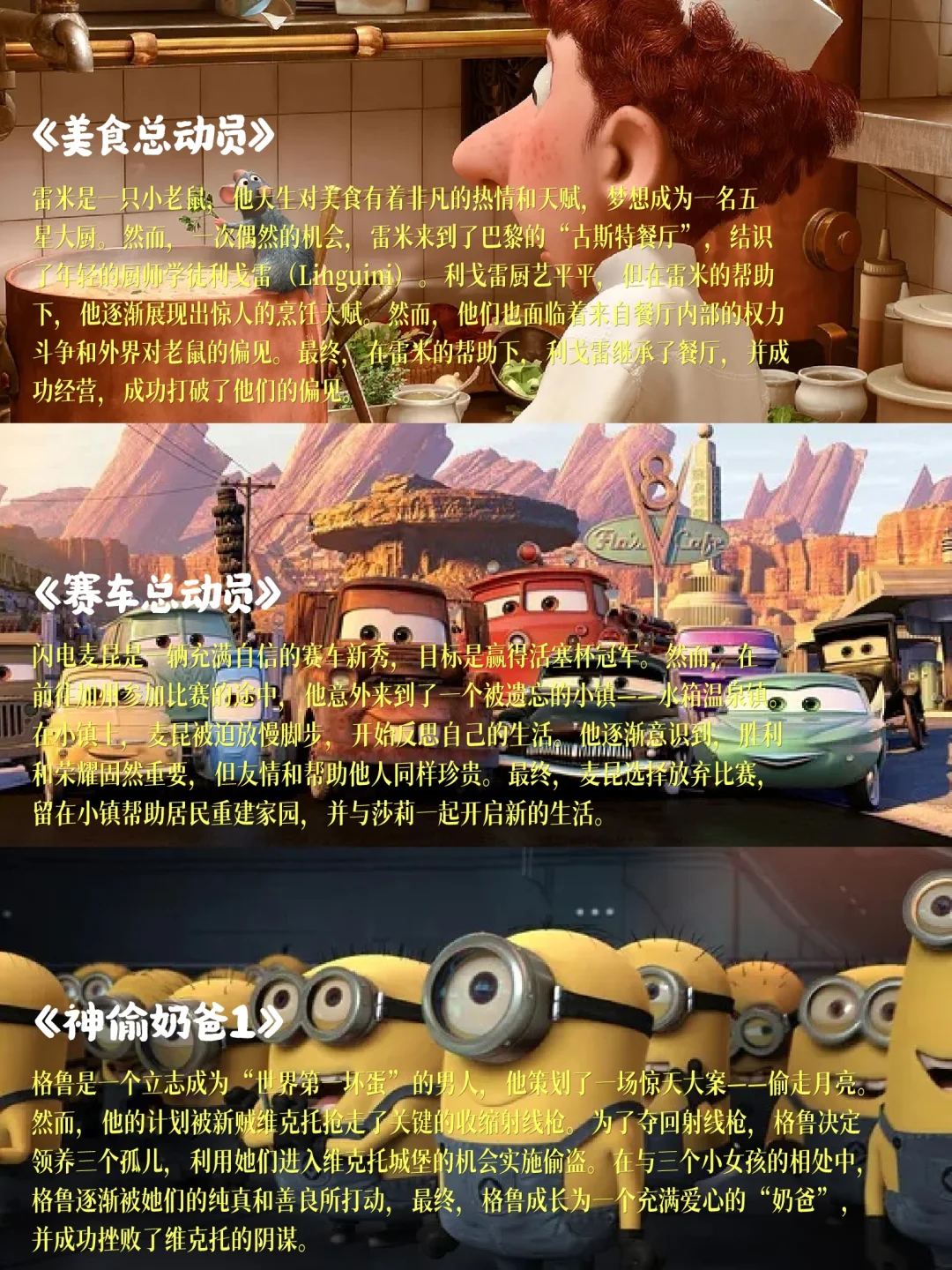 🎬强烈推荐！这些动画电影你看过几部？