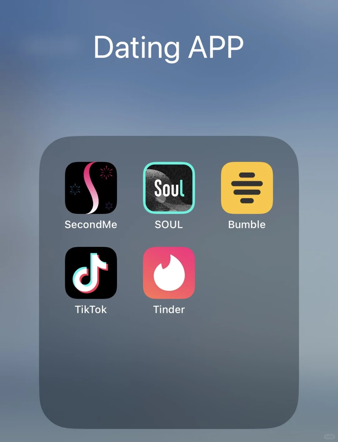 都是英文字母的Dating app~
