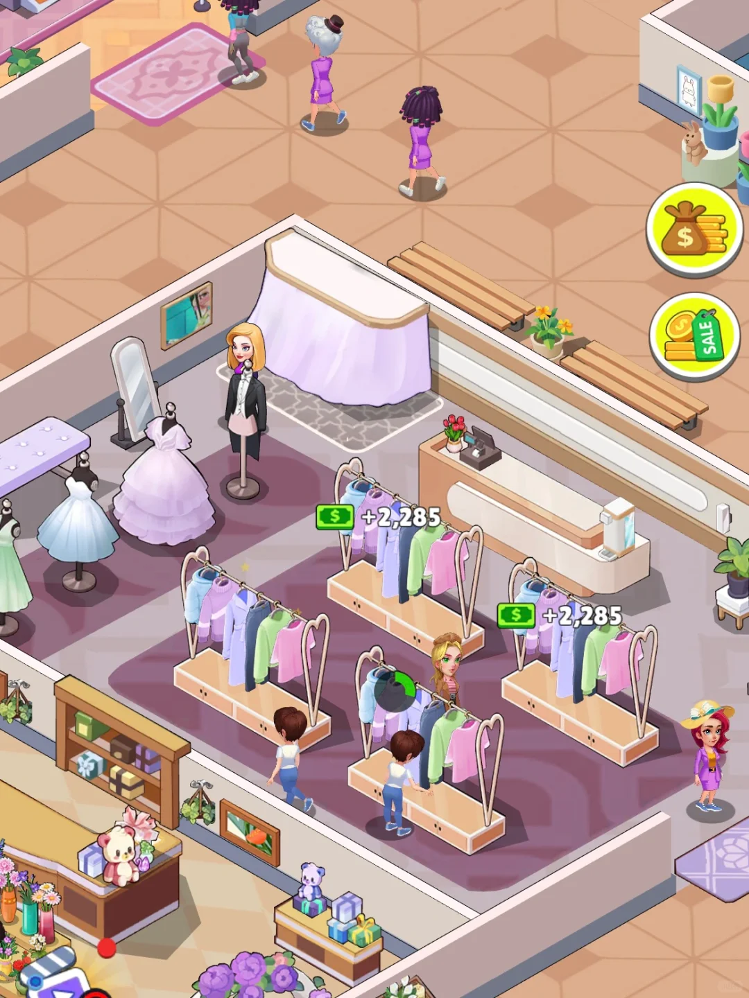 模拟经营游戏🎮「大型超市开业啦！！！🎉🌸」