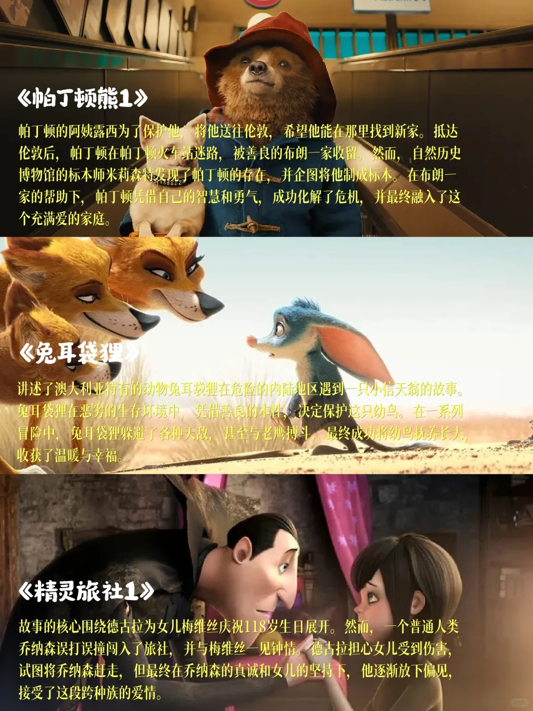 🎬强烈推荐！这些动画电影你看过几部？