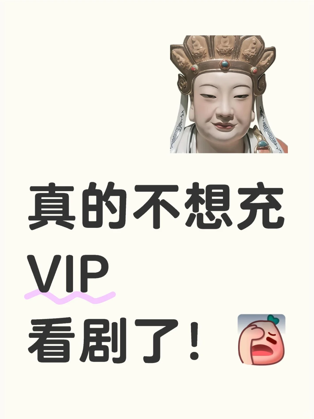 真的不想充VIP看剧了!