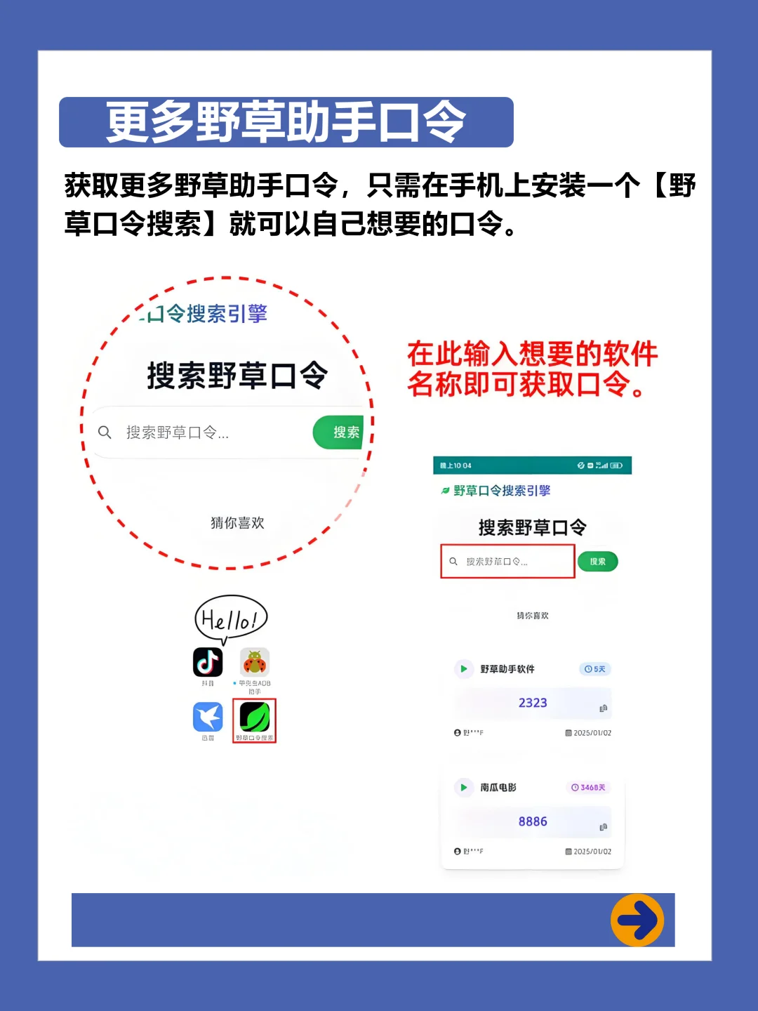 野草助手最新口令！