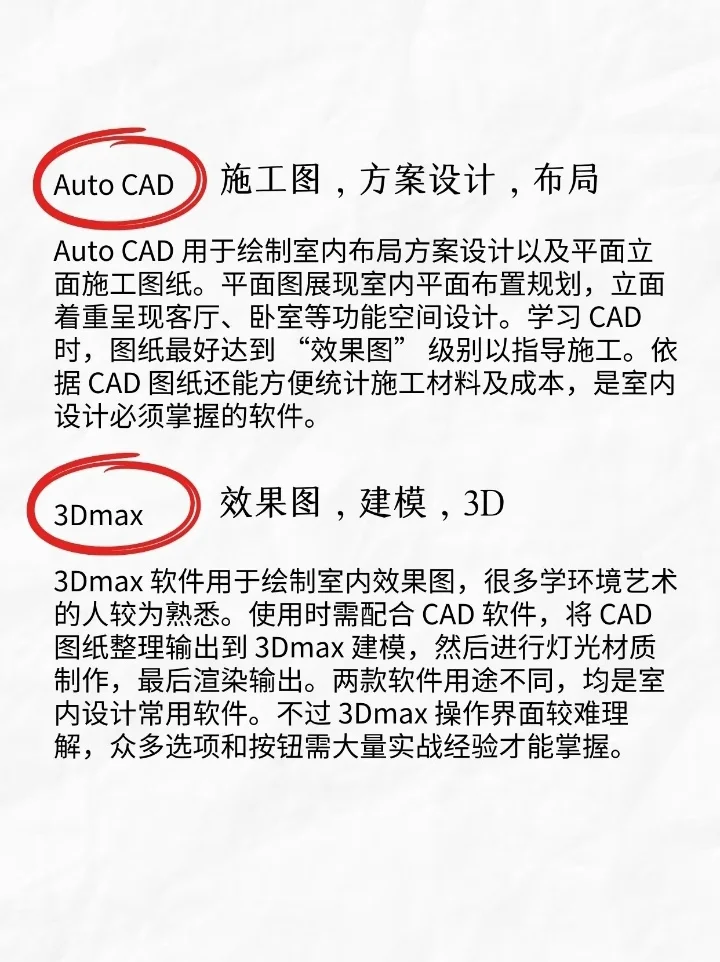 室内设计六款学习软件，赶紧🐴住