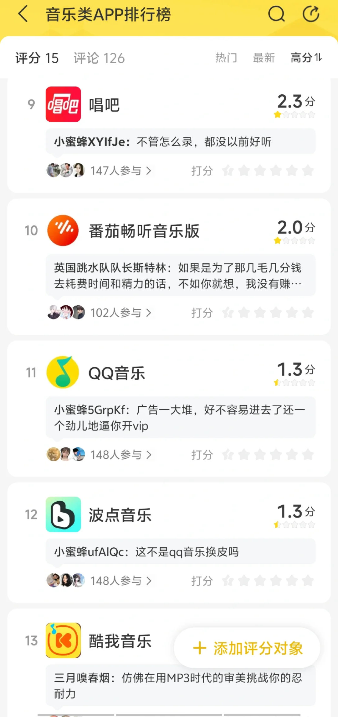 音乐类APP排行榜出炉啦！唯一的净土也没了