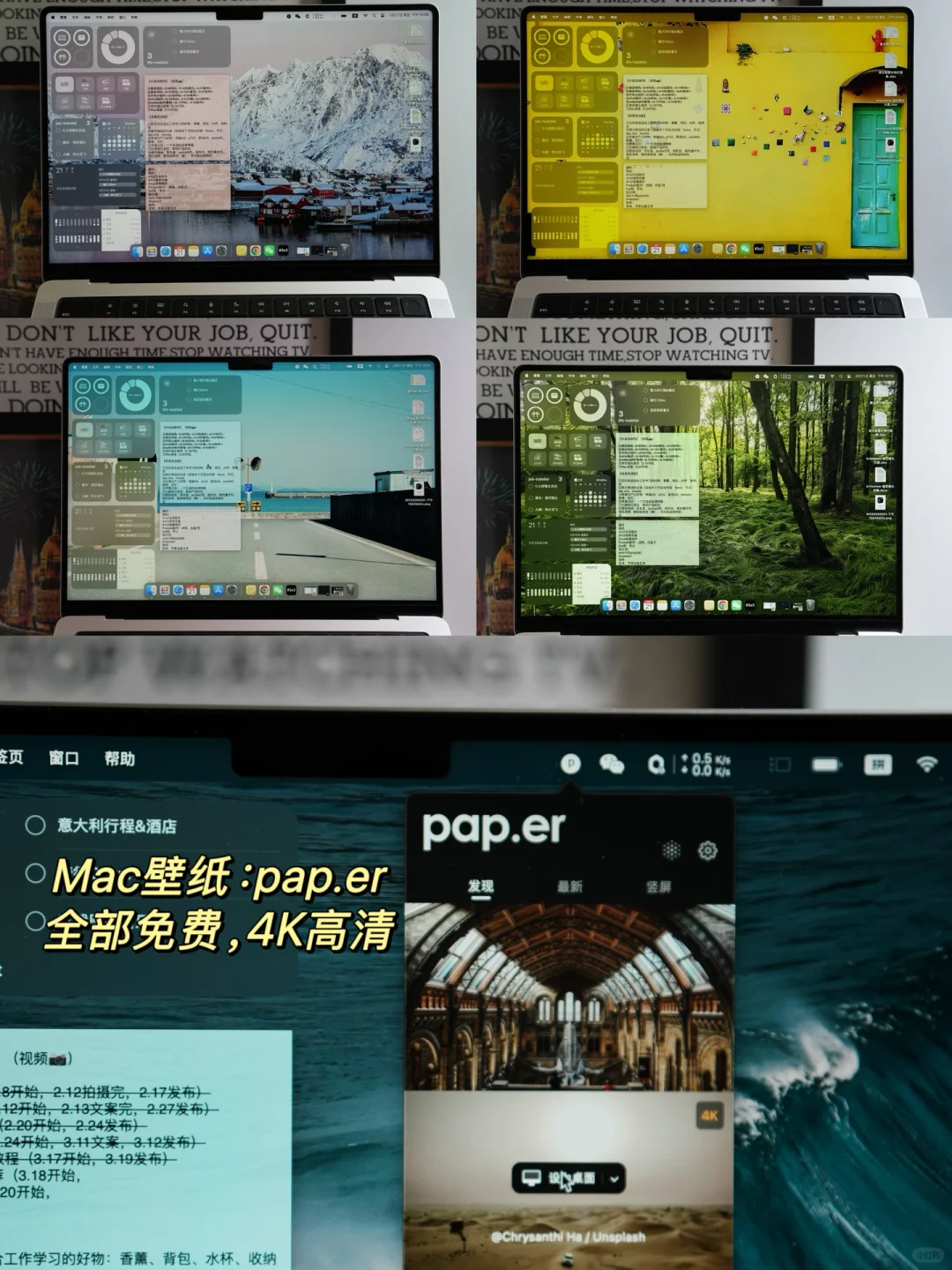 Mac焕然一新!桌面有点好看高效阿💻