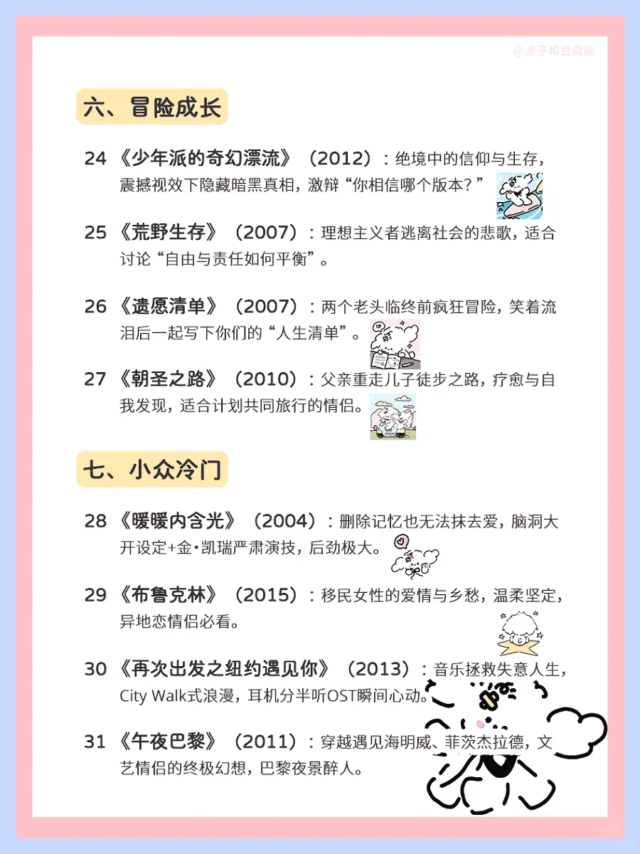 甜情恋共看的35部电影