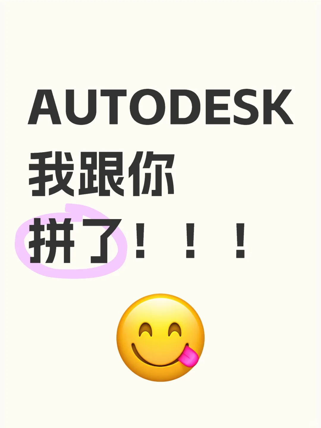 AUTODESK我跟你拼了！！！
