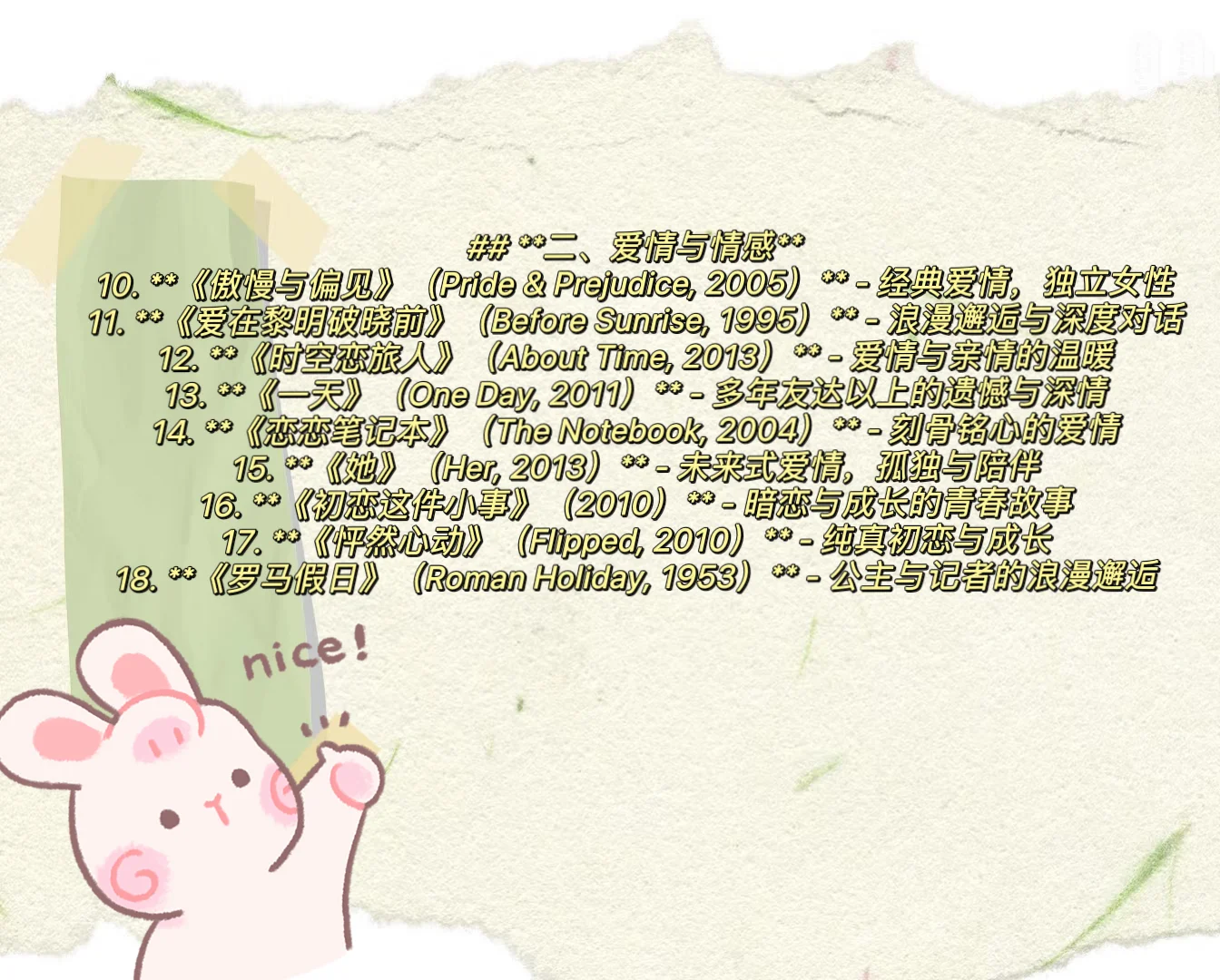 逆袭影单🎬女性必看的60部经典电影🔥