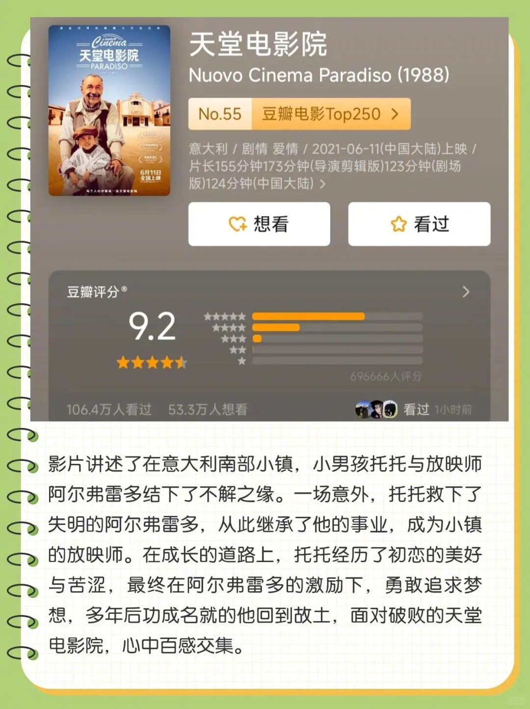 那些关于人生思考的电影。