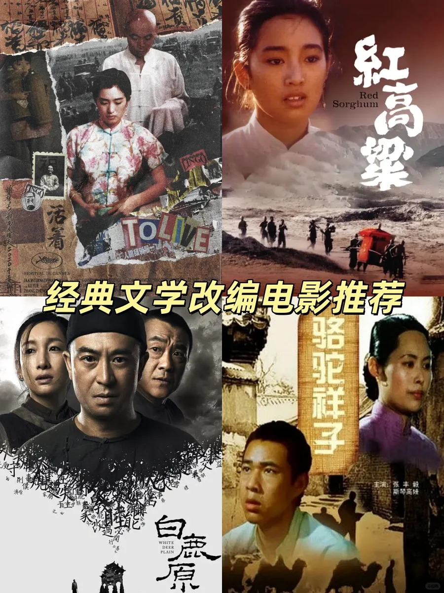 🎬书粉狂喜！经典文学改编电影大盘点✨