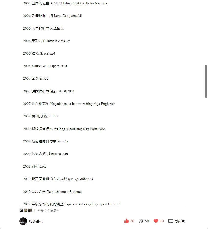 东南亚神秘主义美学电影片单