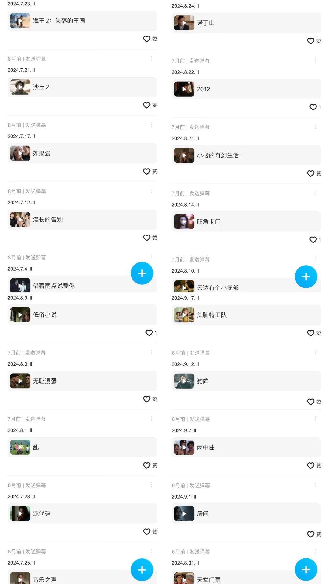 第二个一百部观影 历时10个月