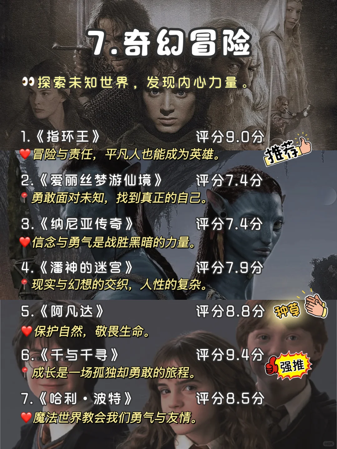 🔥反应慢的女生一定要狂刷这70部电影‼️