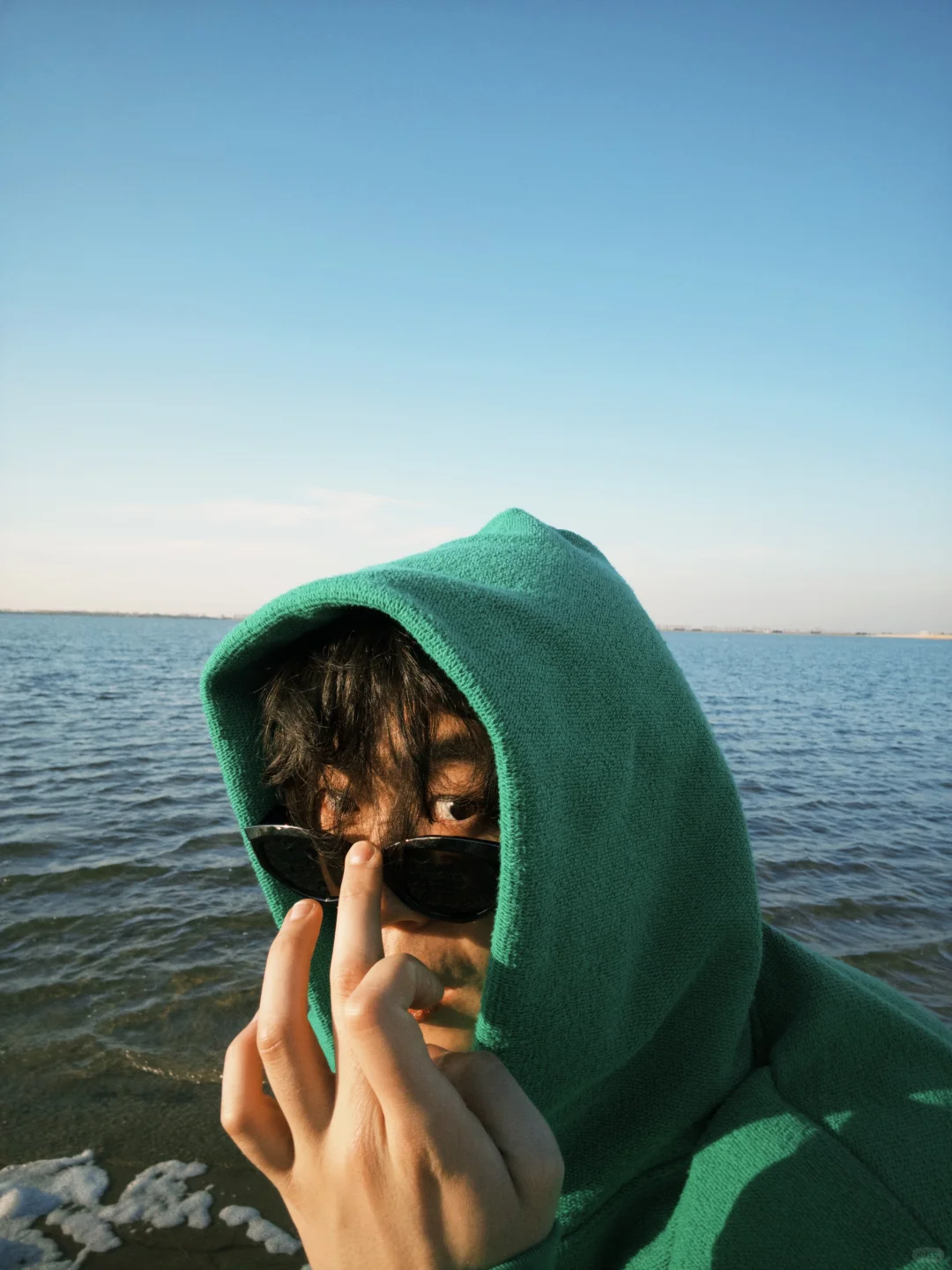 自己一个人去海边要怎么拍📷