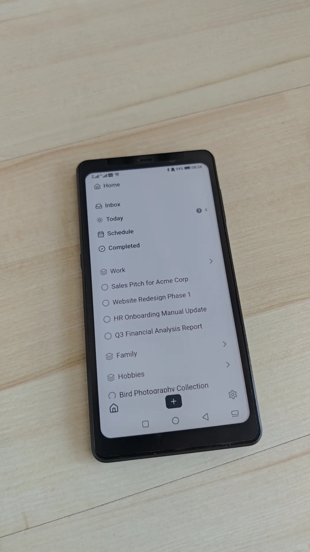 做了一个适配墨水屏的 todo 软件