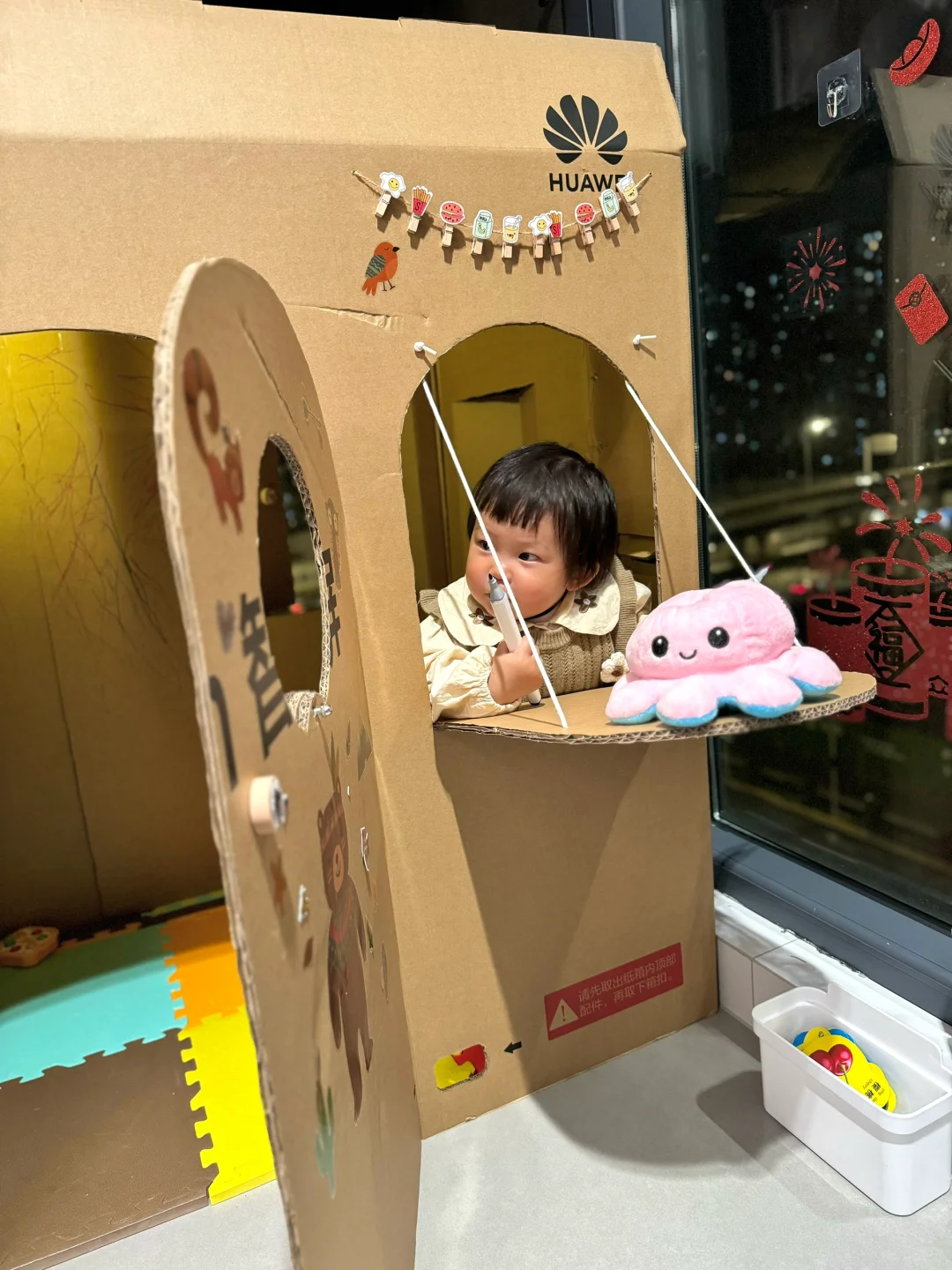 📦纸箱子别扔！→快来给小盆友改造小房子吧🏠