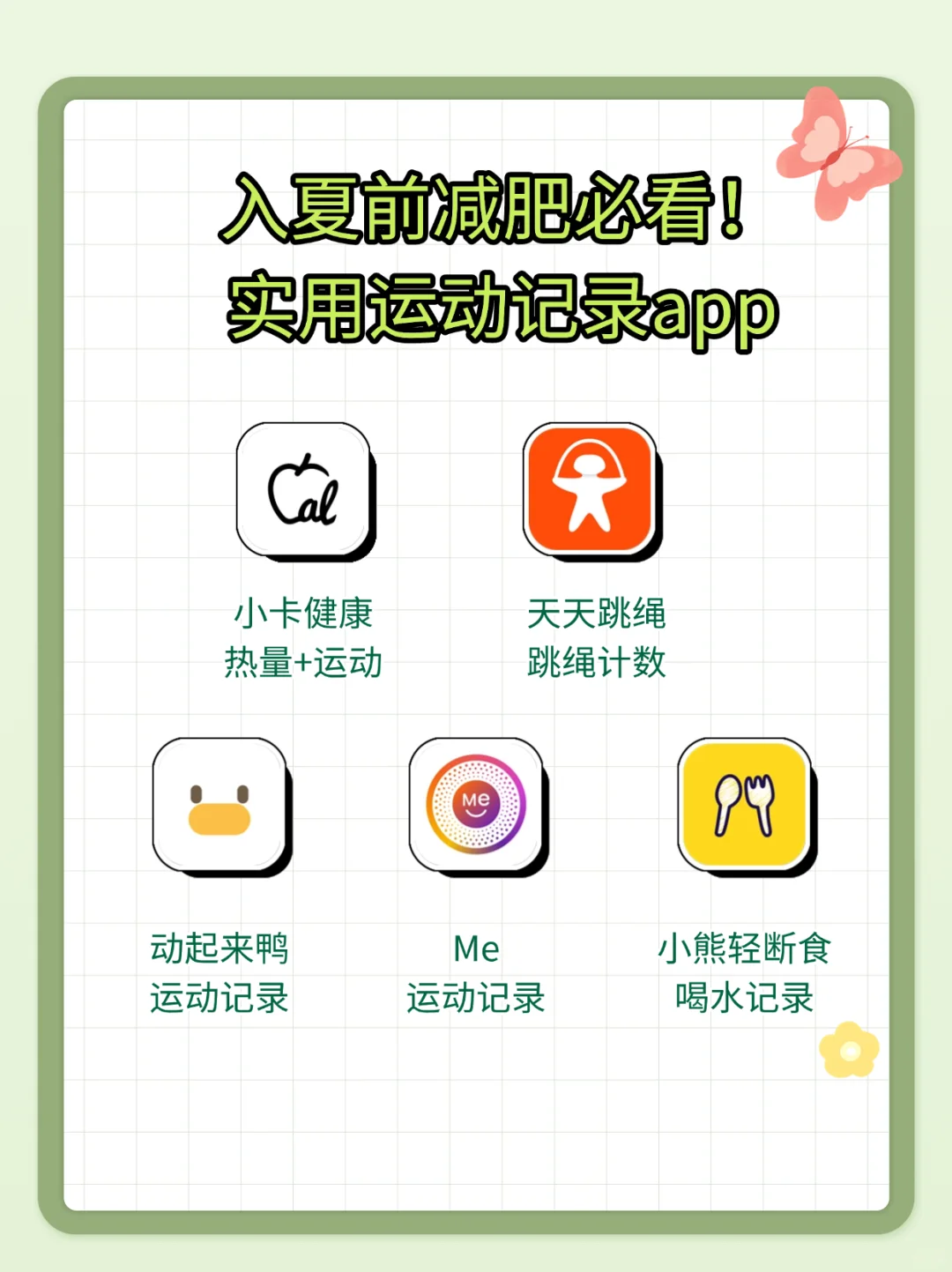 入夏前减肥必看！实用运动记录app