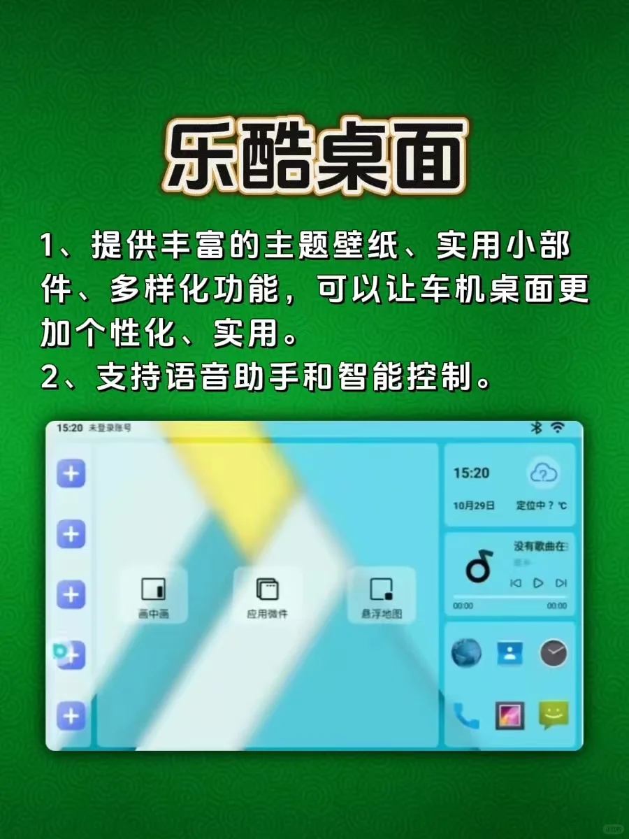 第107集｜5款好看又实用的车机桌面分享