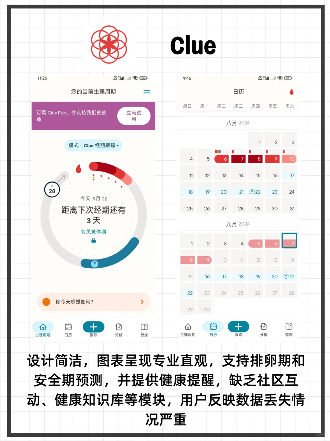 自用实测4款热门月经APP，到底哪个最好用❓