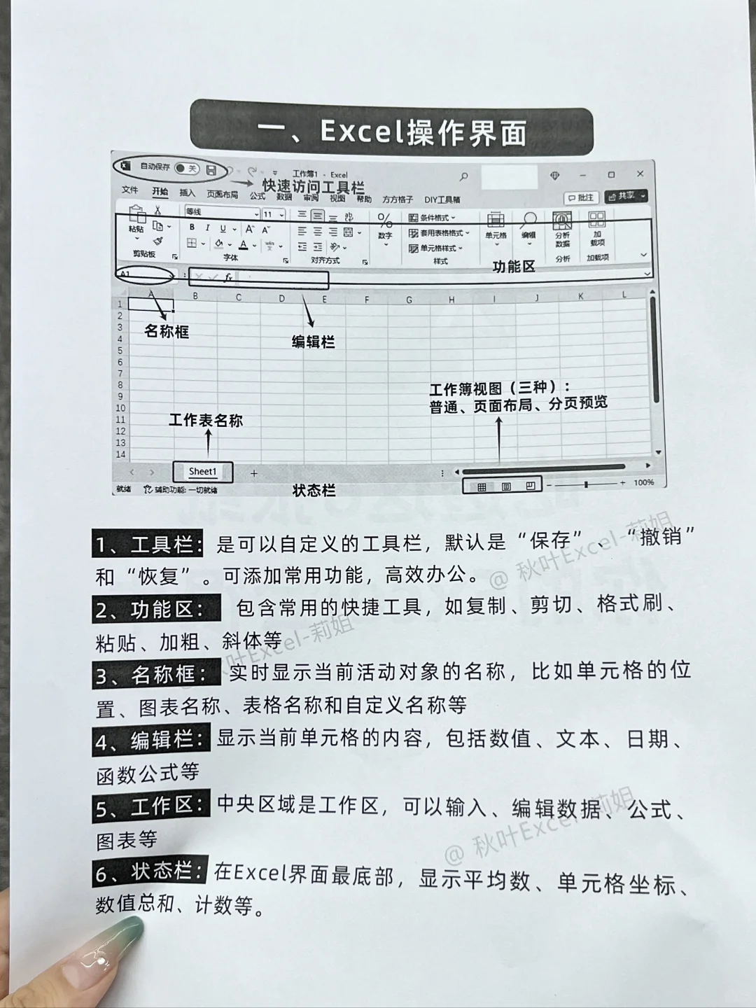 小白必看❗啃透这6页纸，你的Excel就很牛！
